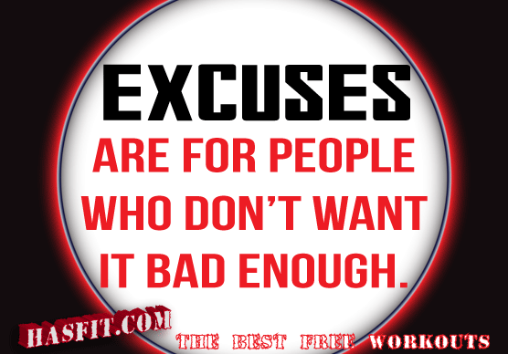 no excuses quotes workout