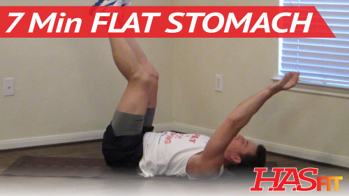 7 Minute Flat Stomach Workout - HASfit Get A Flat Stomach