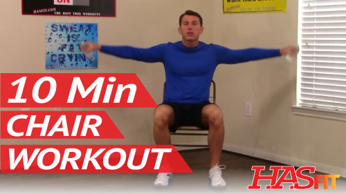 10 Minute Chair Workout for Seniors - Chair Exercise for ...