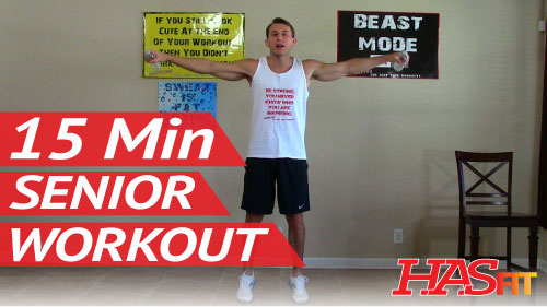 15 Min Senior Workout - HASfit Exercise for Elderly - Seniors Exercises