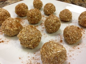Cinnamon Maple Protein Balls Finished