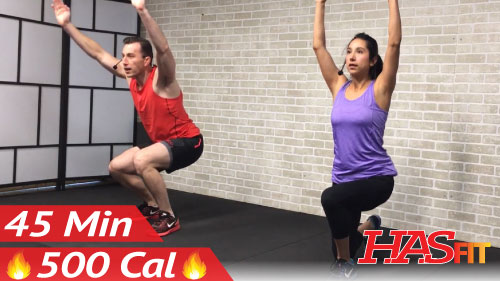 45 Min Cardio HIIT Workout for People Who Get Bored Easily - HASfit ...