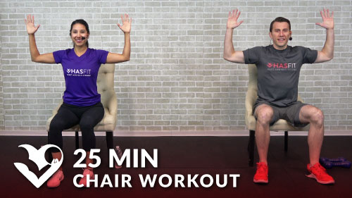 FAMOUS 7 min chair workout !!! 