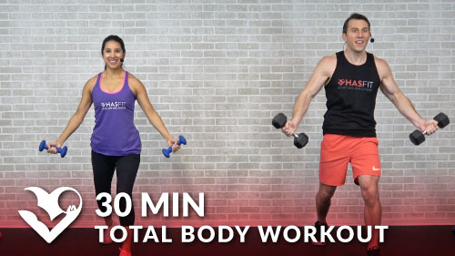 30 Minute Running In Place Workout to Lose Weight Fast with One Dumbbell 