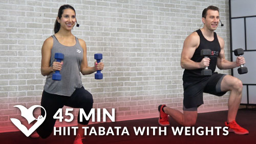 45 Minute Hiit Tabata Workout With Weights Hasfit Free