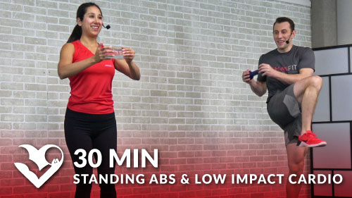 30 Min Standing Abs & Low Impact Cardio - HASfit - Free Full Length ...