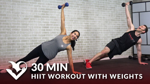 30 Minute Hiit Workout With Weights Hasfit Free Full