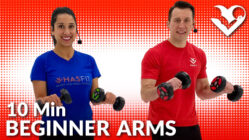 10 min STANDING ARM WORKOUT, With Dumbbells, Upper Body