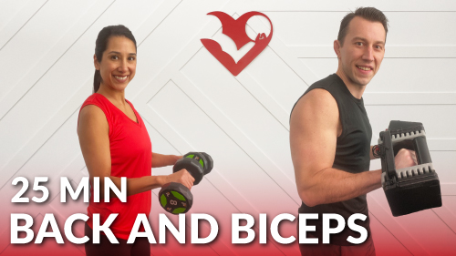 30 Min Back and Biceps Workout to Build Muscle - HASfit - Free