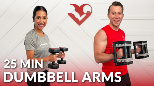 25 Min Dumbbell Arms Workout - HASfit - Free Full Length Workout