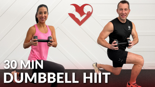 30 Min HIIT Workout with Dumbbells - HASfit - Free Full Length