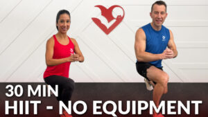 20 Minute Fat Burning HIIT Cardio Home Workout without Equipment ...